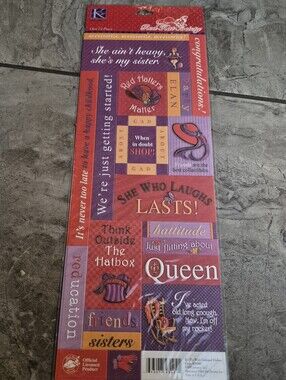 Red Hat Society Scrapbook Stickers